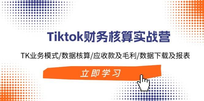 Tiktok财务核算实战营：TK业务模式/数据核算/应收款及毛利/数据下载及报表-青简副业网