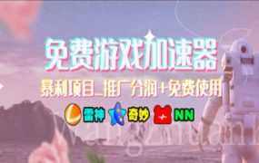 游戏加速器推广，一个月几百到几千的小项目，你看的上么？-青简副业网