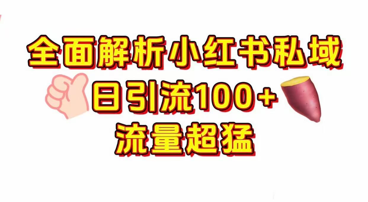 小红书私域引流 每天加100+-青简副业网