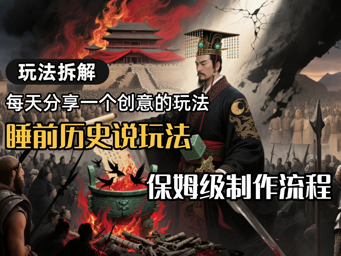 13条作品涨粉24.5万，全流程拆解睡前历史说，保姆级教程-青简副业网
